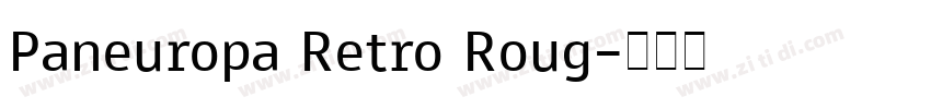 Paneuropa Retro Roug字体转换